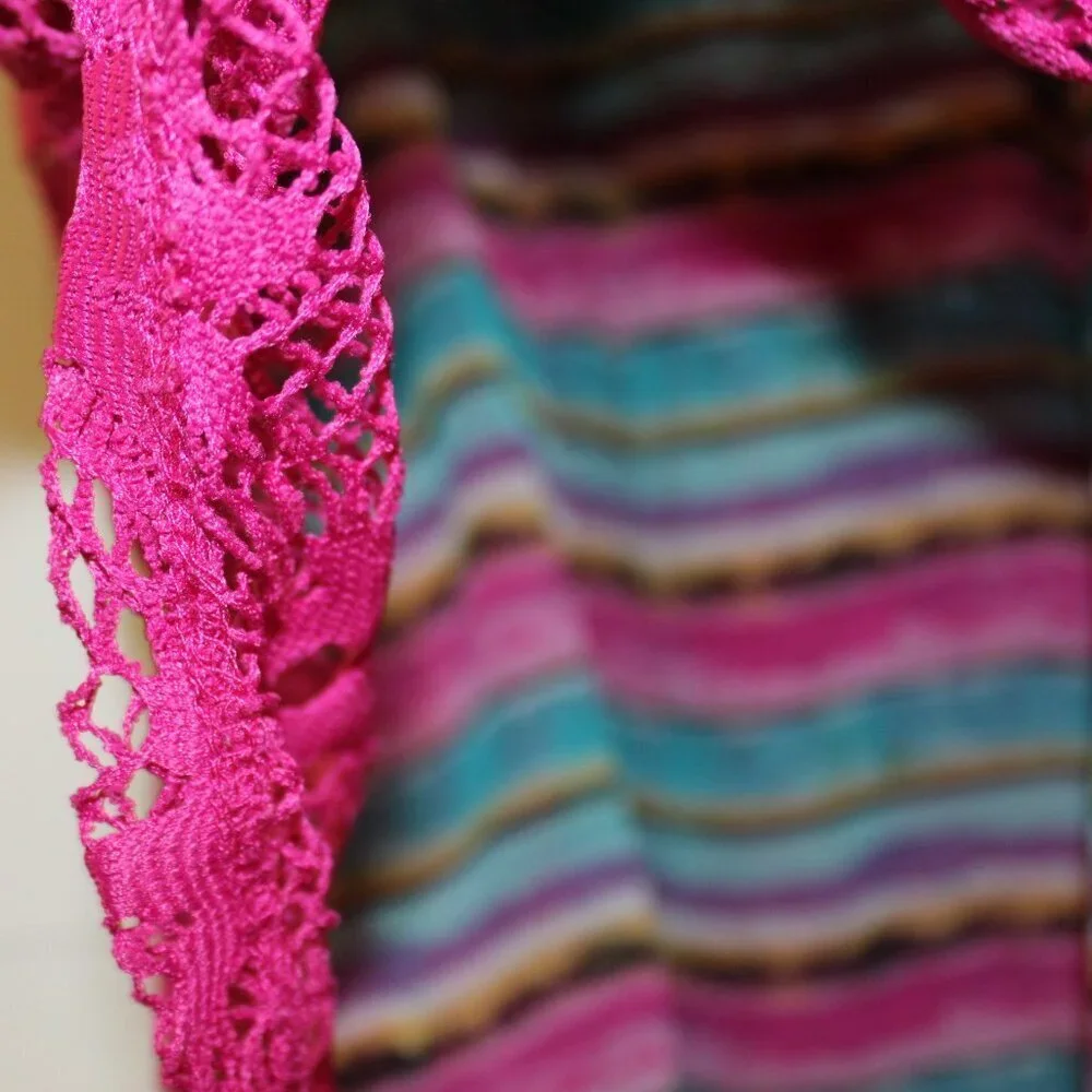 Ransom Lace Overlay Tank Top Size Large